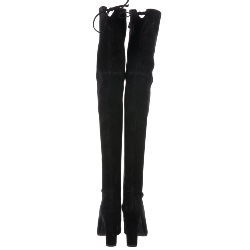 SOLD 🛍 NWT STUART WEITZMAN Black Suede Boots - Picture 4 of 8